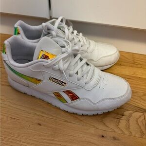Reebok Classic Harman Run Sneakers White Iridescent FV6858  Womens Size 11